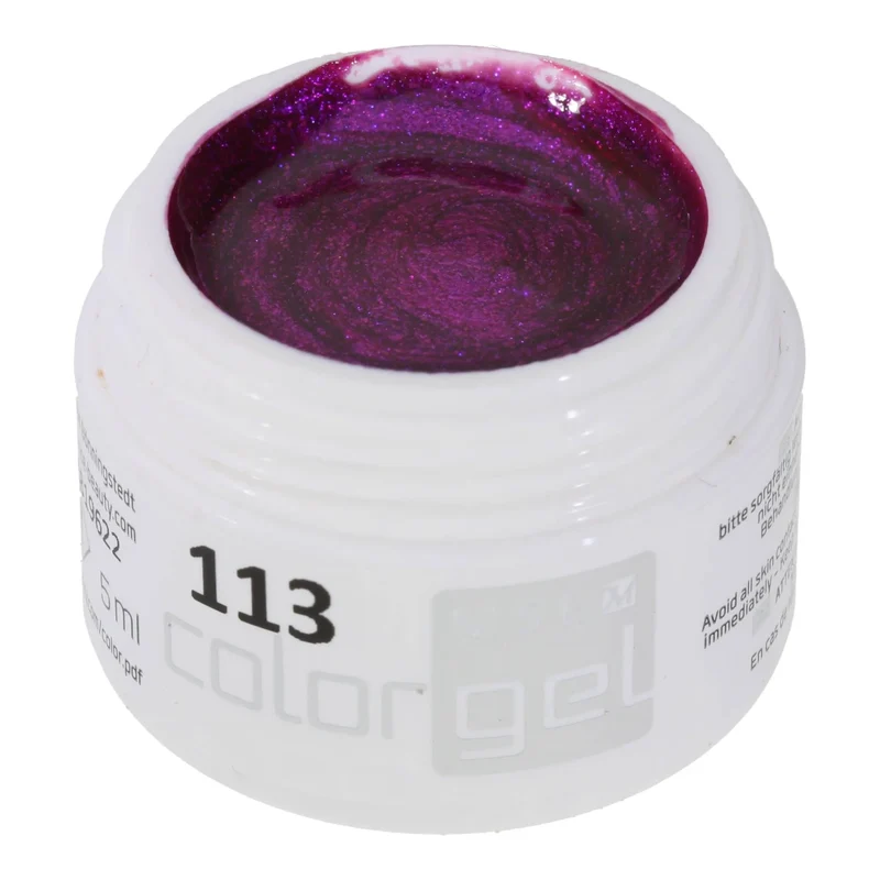 #113 Premium-EFFEKT Color Gel 5ml Kräftiges Violett mit Perlglanzefekt