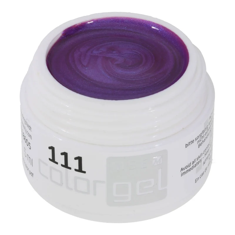 #111 Premium-EFFEKT Color Gel 5ml Fliederton mit Perlglanzeffekt