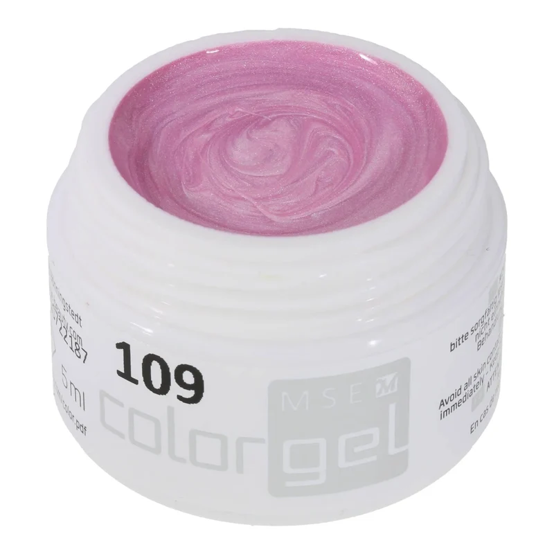 #109 Premium-EFFEKT Color Gel 5ml Blassrosa mit Perlglanz