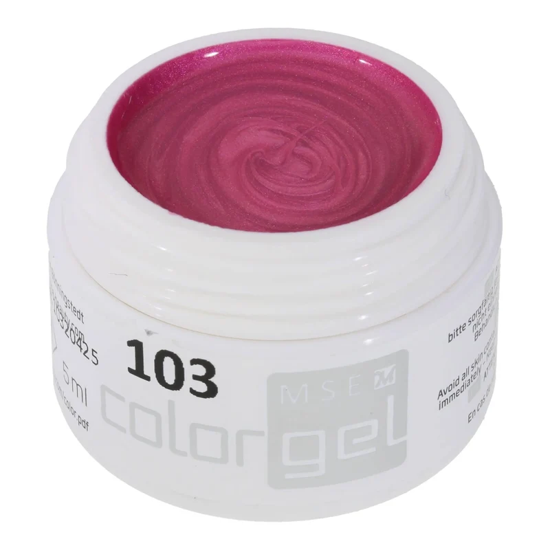 #103 Premium-EFFEKT Color Gel 5ml Helles Pink mit Perlglanzeffekt