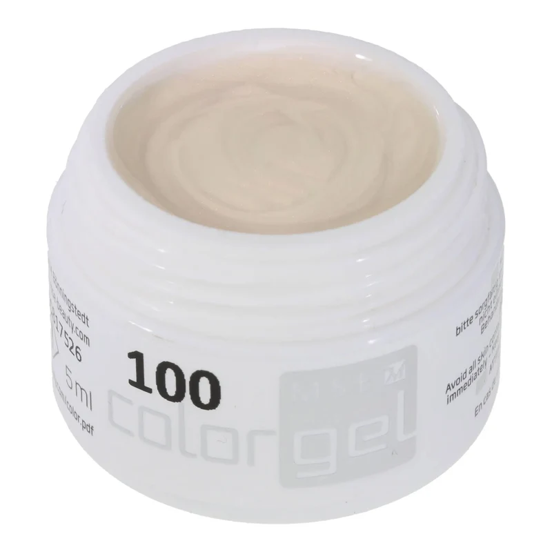 #100 Premium-EFFEKT Color Gel 5ml Rosa changierendes Perlweiss