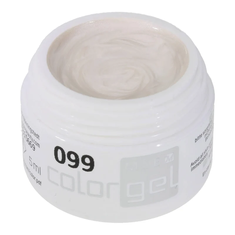 #099 Premium-EFFEKT Color Gel 5ml Eierschalfarbenes Weiss mit Perleffekt