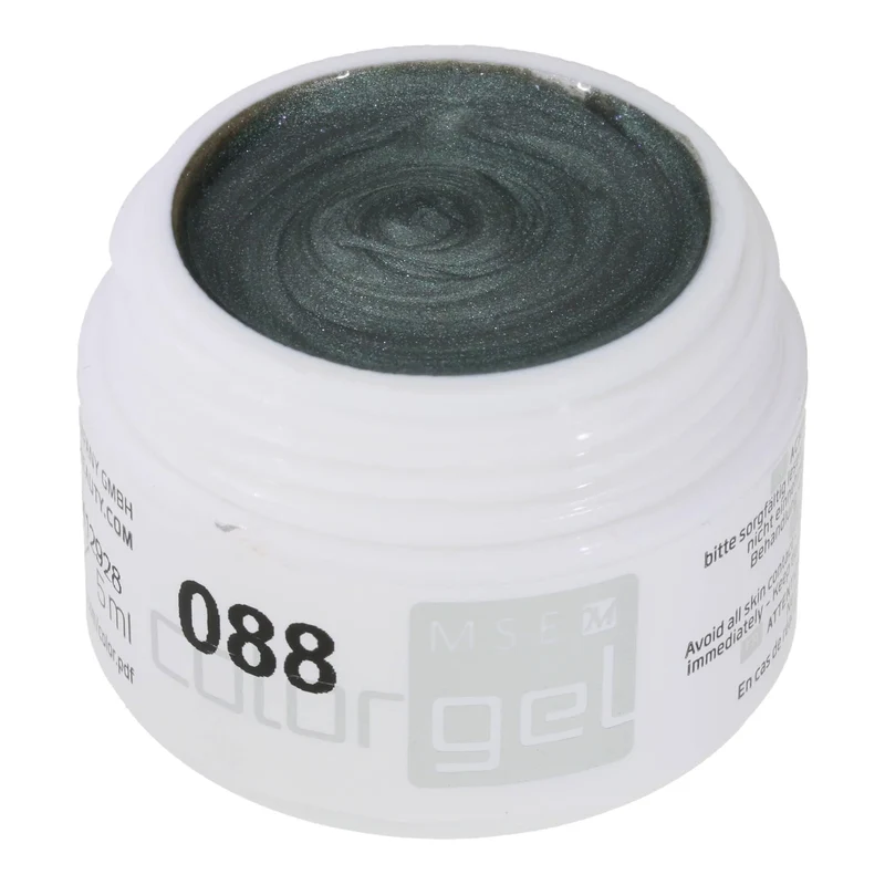 #088 Premium-EFFEKT Color Gel 5ml Metallic Silber mit grünem Unterton
