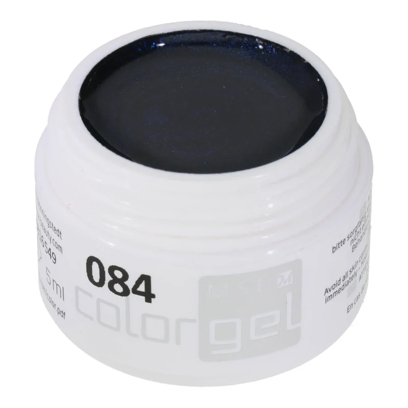 #084 Premium-EFFEKT Color Gel 5ml Schwarz mit blauem Unterton