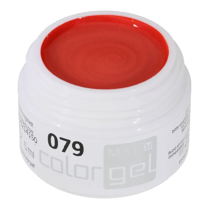 #079 Premium-EFFEKT Color Gel 5ml Signalrot mit rosa-pinkem Perlglanz
