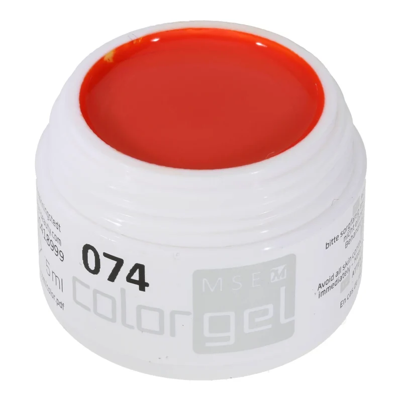 #074 Premium-PURE Color Gel 5ml Frisches leuchtendes Rot mit deutlichem Orangeanteil