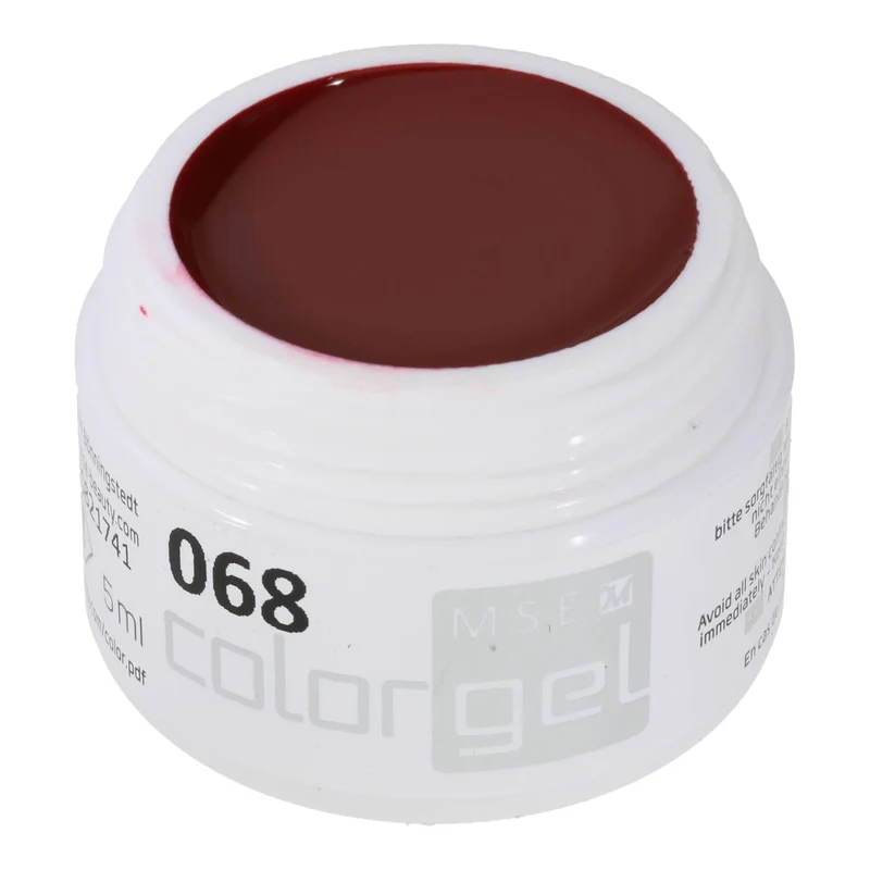 #068 Premium-PURE Color Gel 5ml Dunkelrot mit leichtem Braunanteil