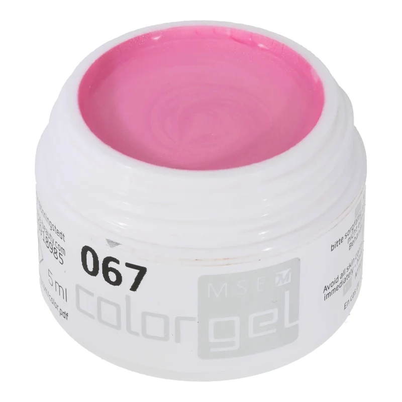 #067 Premium-EFFEKT Color Gel 5ml Kräftiges Zuckerwatte-Rosa mit Perlglanz