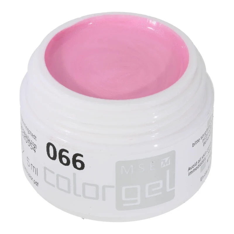 #066 Premium-EFFEKT Color Gel 5ml Cremig helles Rosa mit sanftem Perlglanz