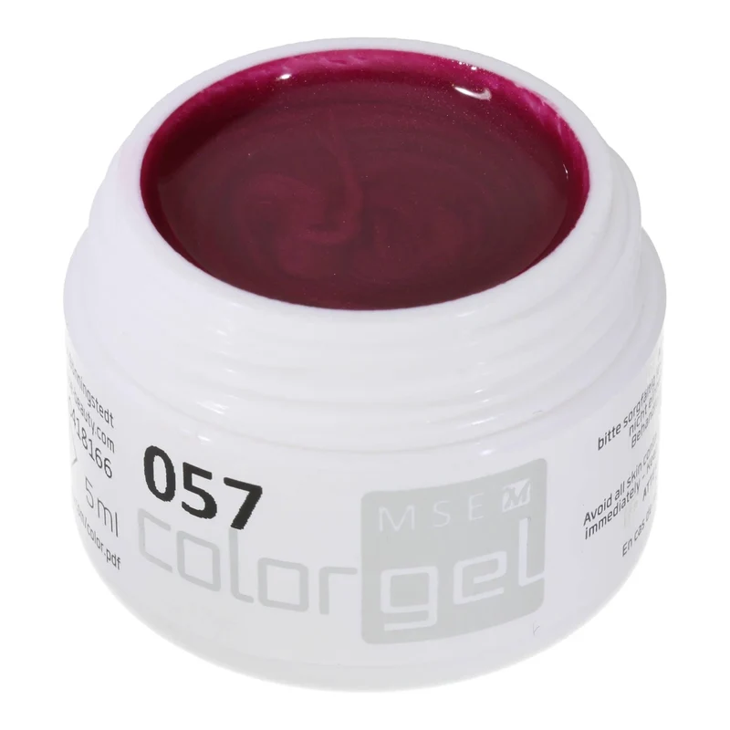 #057 Premium-EFFEKT Color Gel 5ml Kombination aus dunklem Pink und Rotviolett mit Perlmuttschimmer