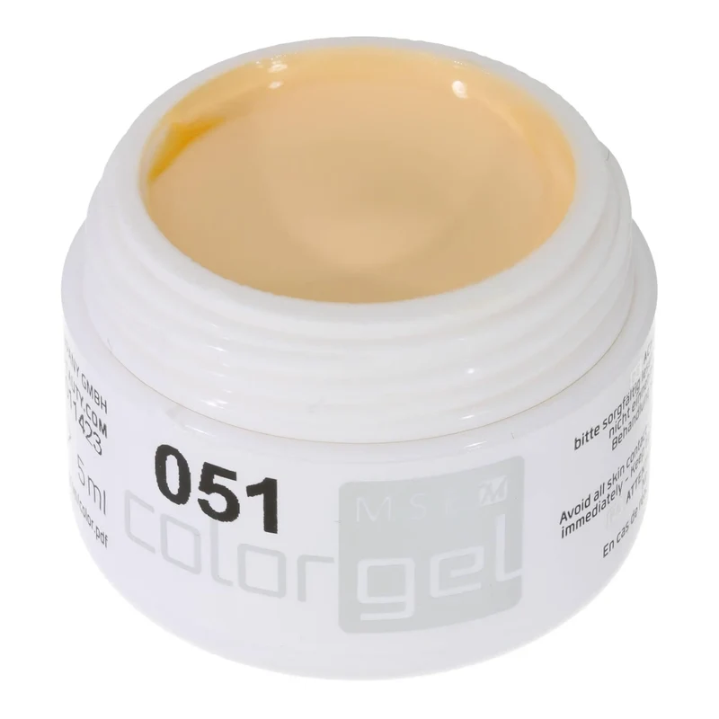#051 Premium-PURE Color Gel 5ml Pastellfarbenes Gelb-Orange