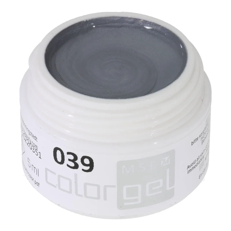 #039 Premium-EFFEKT Color Gel 5ml Helles Steingrau mit dezentem Perlglanz