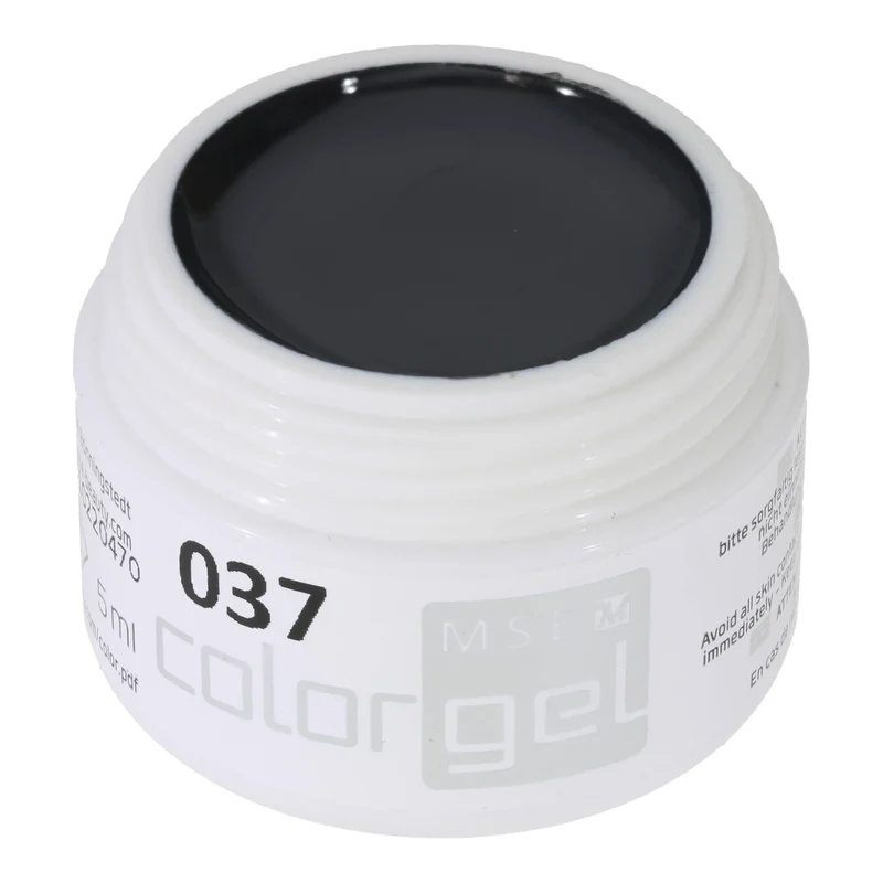 #037 Premium-PURE Color Gel 5ml Kräftiges Schwarzgrau