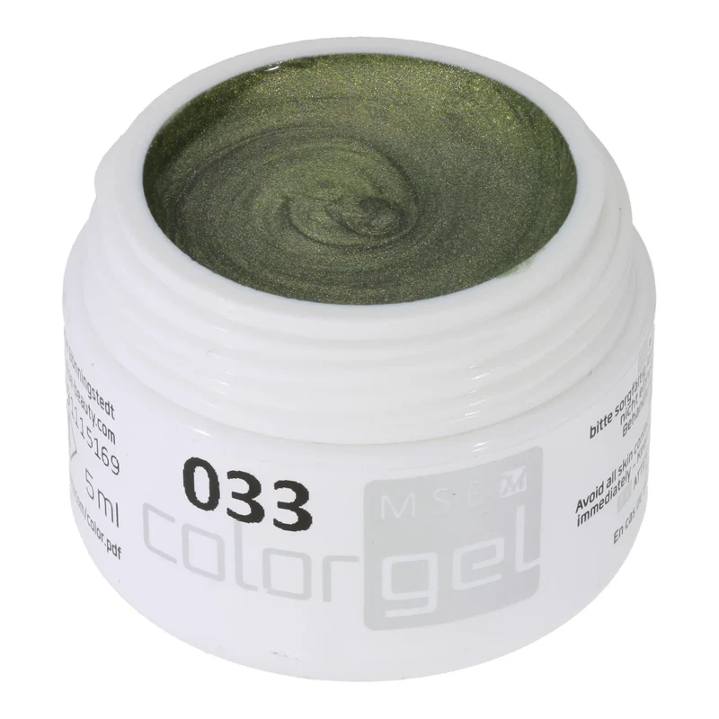 #033 Premium-EFFEKT Color Gel 5ml Goldmetallic mit grünem Unterton