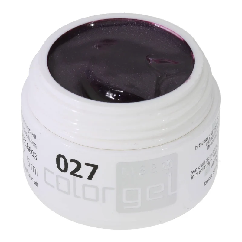 #027 Premium-EFFEKT Color Gel 5ml Dunkler leicht grau abgetönter Fliederton mit changierenden Farbeffekten