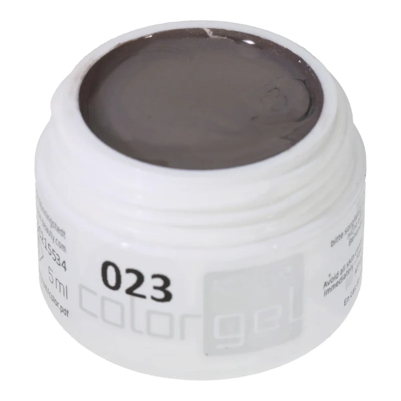#023 Premium-EFFEKT Color Gel 5ml Elegantes Graubraun mit dezentem Perlglanz