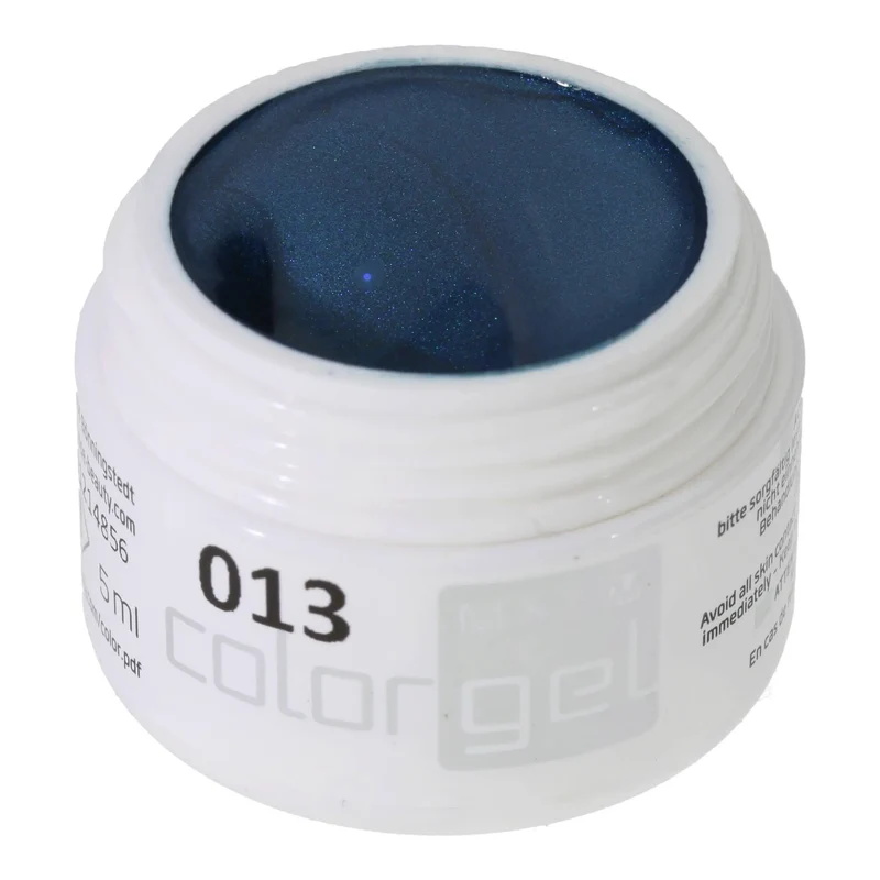 #013 Premium-EFFEKT Color Gel 5ml Dunkles Blaugrün mit Perlglanzeffekt