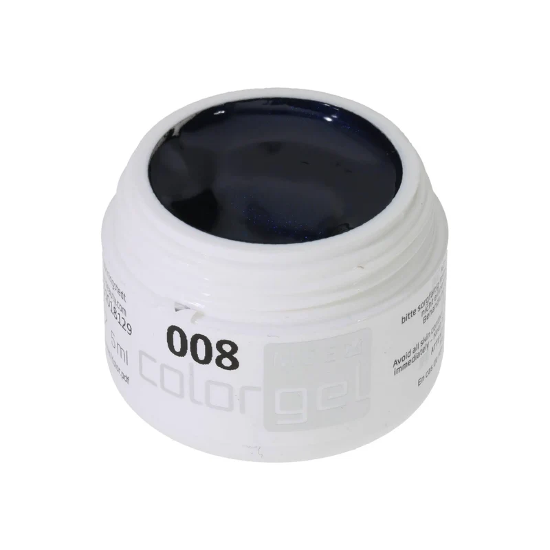 #008 Premium-EFFEKT Color Gel 5ml Schwarzblau mit dezentem Perlglanz