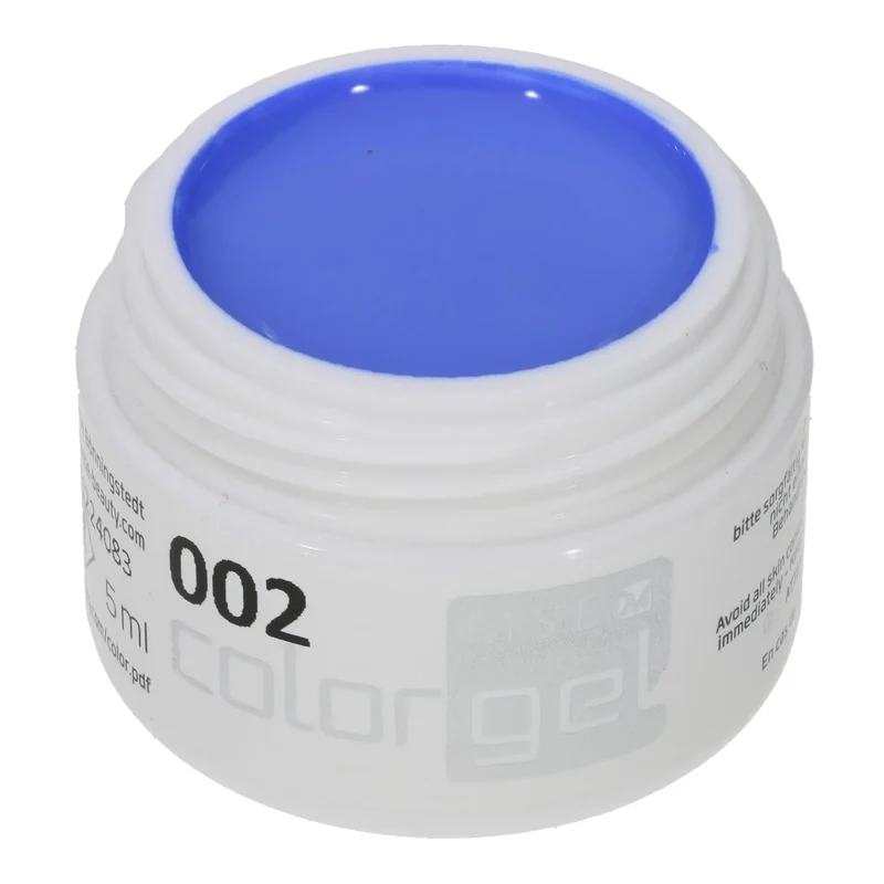 #002 Premium-PURE Color Gel 5ml Leuchtendes Mittelblau