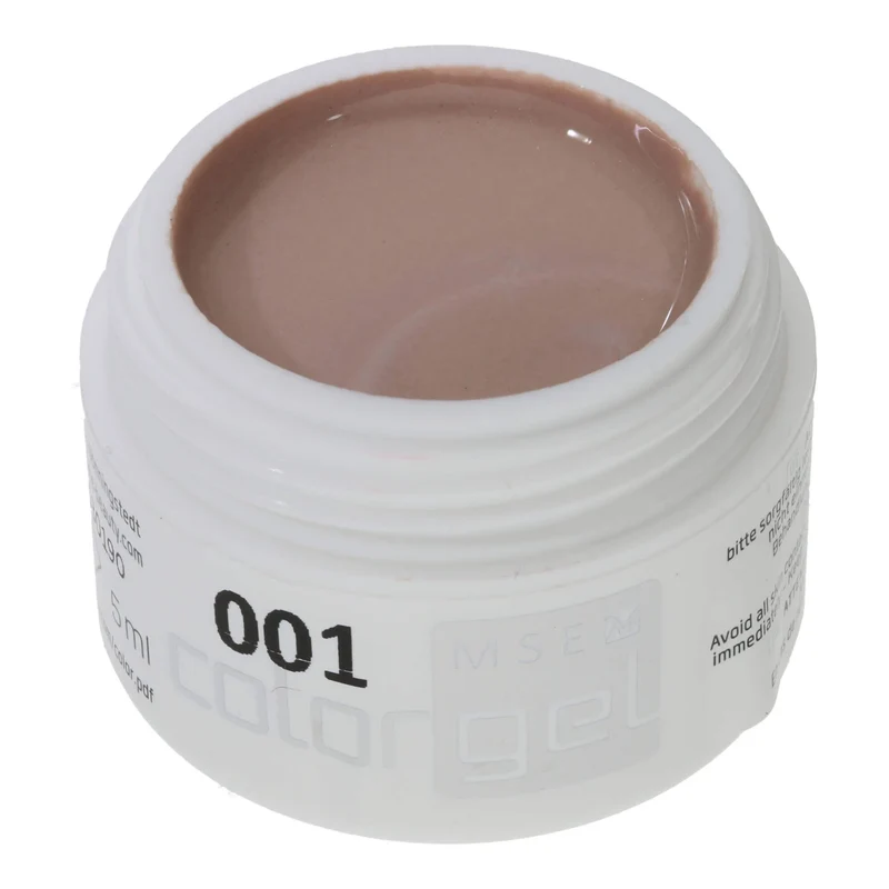 #0001 EFFEKT Farbgel - Color Gel 5ml Dezent schimmernder Nude-Ton