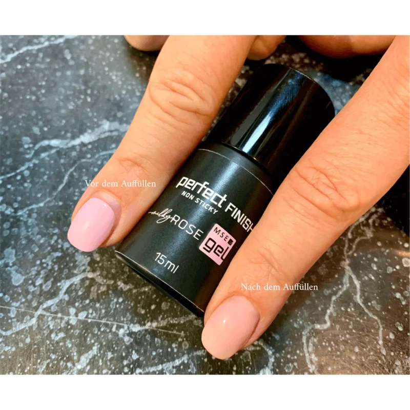 MSE Perfect FINISH Hochglanz Gel milky rose 15ml Non Sticky