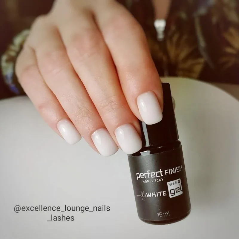 MSE Perfect FINISH Hochglanz Gel milky white 15ml Non Sticky