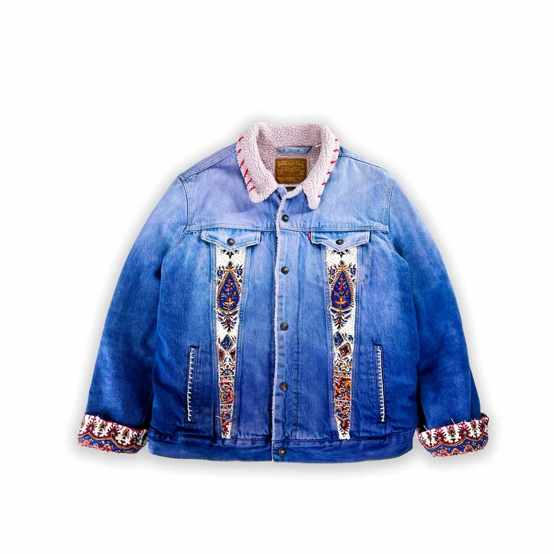 'Caspian Cowboy' Sherpa Denim Jacket